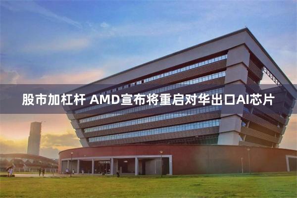 股市加杠杆 AMD宣布将重启对华出口AI芯片