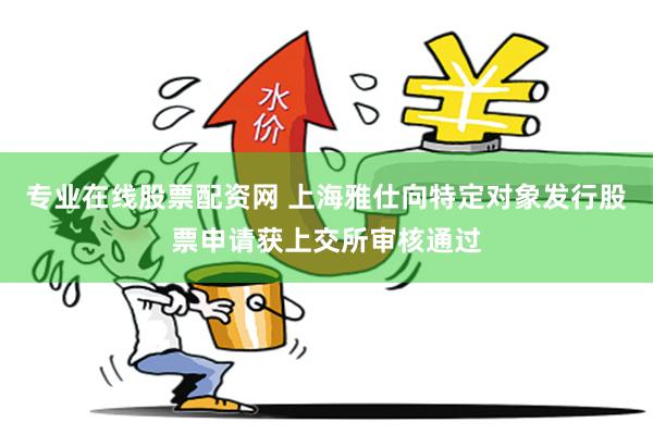 专业在线股票配资网 上海雅仕向特定对象发行股票申请获上交所审核通过