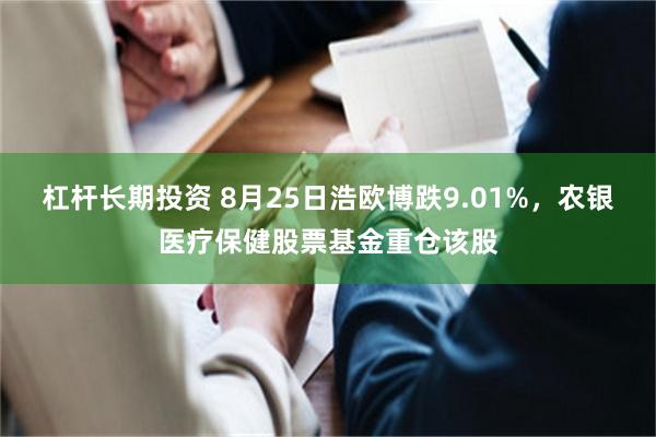 杠杆长期投资 8月25日浩欧博跌9.01%，农银医疗保健股票基金重仓该股