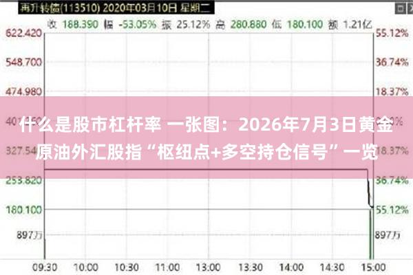 什么是股市杠杆率 一张图:2026年7月3日黄金原油外汇股指“枢纽点+多空持仓信号”一览
